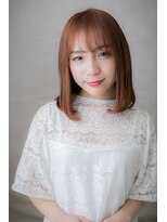 カバーヘア ブリス 上尾西口店(COVER HAIR bliss) 明るめカラーの大人可愛い前下がりワンカールZ上尾10代20代30代