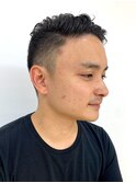 爽やか刈り上げビジネス【かきあげバング/ビジネスショート】