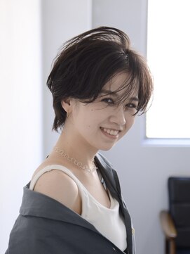 ロアーヘアー オペラオー 折尾店(RAWR hair Opera O) 【RAWR】黒髪ショート_ウザバング