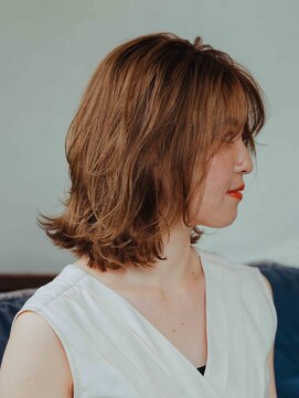 美容室 リズヘアー 稲毛店(Riz hair) ミディアムマロンベージュ[稲毛/稲毛駅]