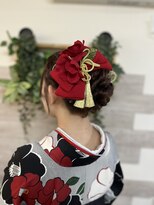 ロカット サロン(Roquat Salon)&nbsp;袴着付けとヘアセット　【立川/袴/ヘアメイク/立川】