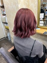 ヘアセットアンドエクステンションショールーム(SHOW ROOM)&nbsp;ワインレッドカラー