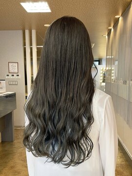 シャンプーボーイ 宮崎駅前店(SHAMPOO BOY) グレージュ×インナーブルー(^^)宮崎/デザインカラー