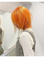 ラフ 立川(Laff)&nbsp;立川ハイトーンカラーシアーカラーオレンジカラー/ケアブリーチ