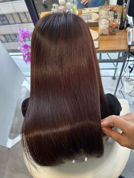 シンボルス 池袋(Symbols) ローズブラウニー/髪質改善/縮毛矯正/池袋髪質改善/池袋縮毛矯正