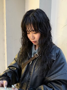 スタン 渋谷(Stam) アッシュグレージュインナーカラーボブ韓国30代40代暗めウルフ