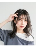 【セミロングカール】外ハネスタイル