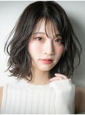 黒髪アッシュブラック大人美人ボブウルフカットu戸頭30代40代