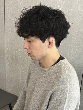ニアウ 太田店(Niau) メンズナチュラルマッシュシャドウパーマ波巻きスパイラルパーマ