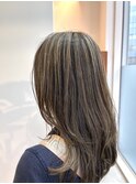 地毛ハイライト/白髪ぼかし