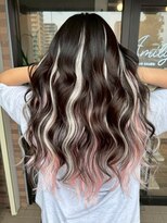 アミリー ひたち野うしく店(Amily)&nbsp;ハイライトバレイヤージュダブルカラーケアブリーチ20代30代