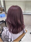 大人可愛いピンクパープルダブルカラー【上野】