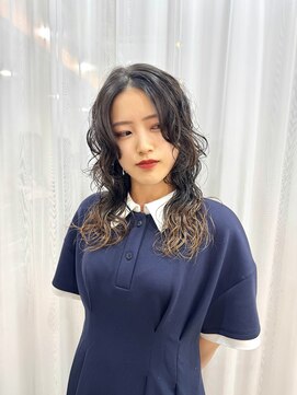 エトネ ヘアーサロン 仙台駅前(eTONe hair salon) long wolf【ウルフ×ハードパーマ】