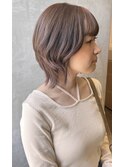 レイヤーボブ×ミルクティーブラウン