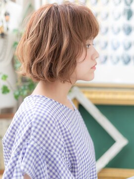 カバーヘア ブリス 大宮西口(COVER HAIR bliss) ■デザインカラーハイライト立体感こなれボブ52-3大宮20代30代