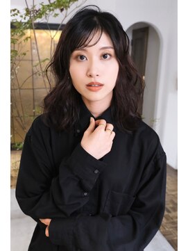 ヘアーアイスカルテット(HAIR ICI QUARTET) 小顔効果◎レイヤーカットミディアム×透明感アッシュベージュ