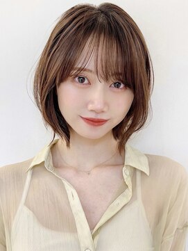 セイドット オモテサンドウ(Say. omotesando) Say.外ハネボブ韓国ボブボブレイヤーオリーブグレーミディアム