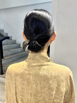 ゼスト パーク(ZEST PARK) タイトシニヨンカチモリヘアセット結婚式ヘアシニヨン吉祥寺◎