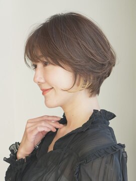 インセプション 銀座(INCEPTION) 前下がりショート・ボブ/パーマ/前髪なし/30代/40代/50代/長め