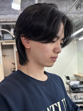 ガレージ バイ グリーン 原宿 表参道(Garage by green) 【JINKI】センターパートウルフ