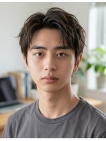 ミラー プラス エヌ(MIRROR+n)&nbsp;20代30代40代　清潔感センターパート黒髪セクシー＃40