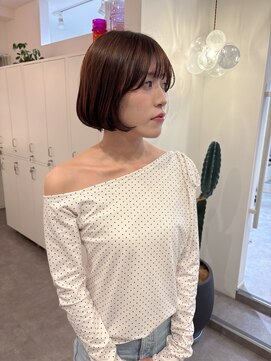 アミ カシワ(ami kashiwa) French bob×brown color