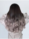 ダメージレス美髪グラデーション×ホワイトシルバー