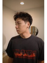 ディスデイバイネルケ 立川(Thisday by nelke)&nbsp;立川メンズパーマツイストスパイキーショート黒髪ツーブロック