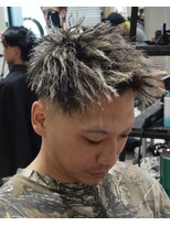 オメガ 渋谷(OMG)&nbsp;ホワイトメッシュツイストパーマ