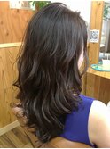 ～LaLa Terrace流～　ダークグレーアッシュ×セミウェットカール