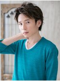 アップバングのニュアンスショートb