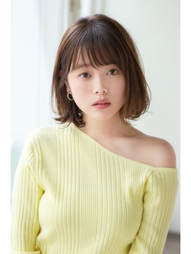 アンアミ オモテサンドウ(Un ami omotesando) 【Ｕｎａｍｉ】カジュアルな切りっぱなしボブ　工藤　由佳