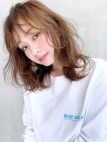 アイティー バイ アルバム 中野店(IT by ALBUM) ミディアムウェーブ_オリーブカラーセミウェットウェーブ_27991