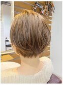 ハンサムショート♪/ショートヘア/ベージュカラー/ブリーチなし