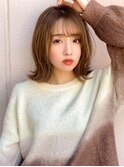 《Agu hair》シースルーバング色っぽ外ハネミディ