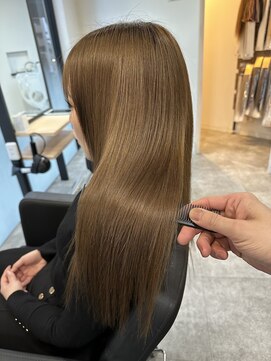 ラフ 難波店(LAFF) #黒髪#ボブルフ#ネビージュ#小顔#ワンレン