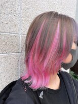 ビーハイブ ギフト(BeeHIVE GIFT) 春ピンクアンブレラカラーウルフボブ