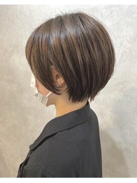 ヘアメイク ビータプラス(be-ta+) コンパクト丸みショート＊アッシュブラウン＊シースルーバング