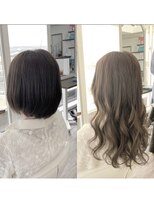 クラン ヘアーアンドスタジオ(CLAN hair & studio)&nbsp;ハイトーンエクステブリーチインナーミルクティーベージュ