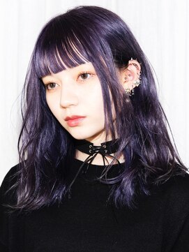 カムジーヘッド(COMEGHEAD) ダブルカラーミルクティーベージュカラーブルーブラックブリーチ