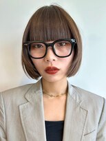 ノイカーム(noi Calm)&nbsp;顔周りレイヤーカットグレージュカラーくびれボブショートカット