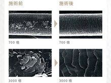 【髪質改善パールプラチナトリートメント】は回数を重ねるごとにキューティクルのガサつきを修復★