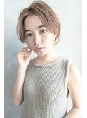 【Carelly大日】ラフショート/ベージュカラーオフショート