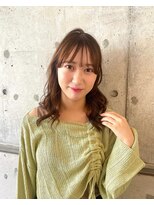 エミュ 天文館店(eMu) ミディアムヘア×オリーブグレージュ