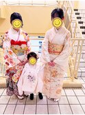 シニヨン、編みおろし