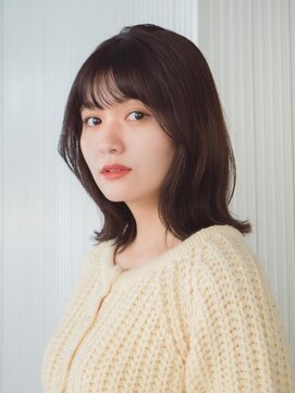 ガーデンヨコハマエスト(GARDEN YOKOHAMA est) 小顔　黒髪　ネビージュ　ボブルフ　ミディアムレイヤー