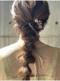 《ラプンツェル風ヘア☆》編み下ろしヘアセット