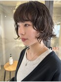 ボブパーマボブニュアンスパーマショートパーママッシュボブ