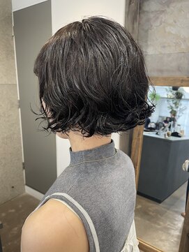 ユノ(juno) 【中目黒】おしゃれ可愛い！ミニボブパーマ☆ナチュラルブラウン