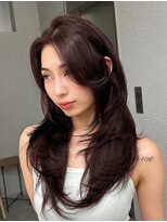 天神美容室&nbsp;天神大名レイヤーカットデザインカラーブリーチハイトーン